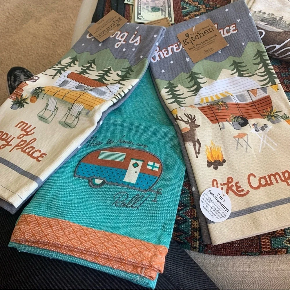 Design Imports DII How We RollEmbellished,no place like camp,camping happy place